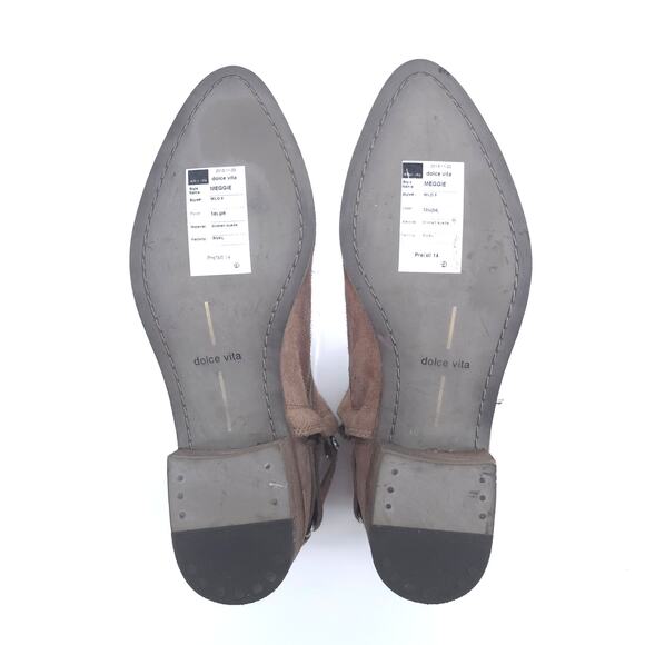 Dolce Vita Meggie Boho Western Double Strap Buckle Wood Block Stacked Heel 6 - Picture 11 of 11